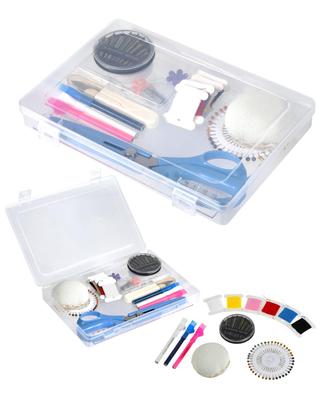 RiTaLT Sewing Sewing Set for Elementary School Elementary Sewing Contents Only Set, Adults, Students, Girls, Boys, School, Tools, (Clear Case)