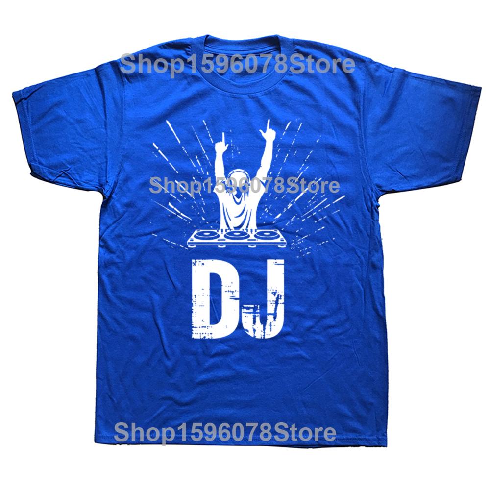 DJ Enthusiast Tee Music At Heart T-shirt Cotton Oversized Men Tshirt Summer Unisex Tees Fashion Streetwear Hip Hop T Shirt