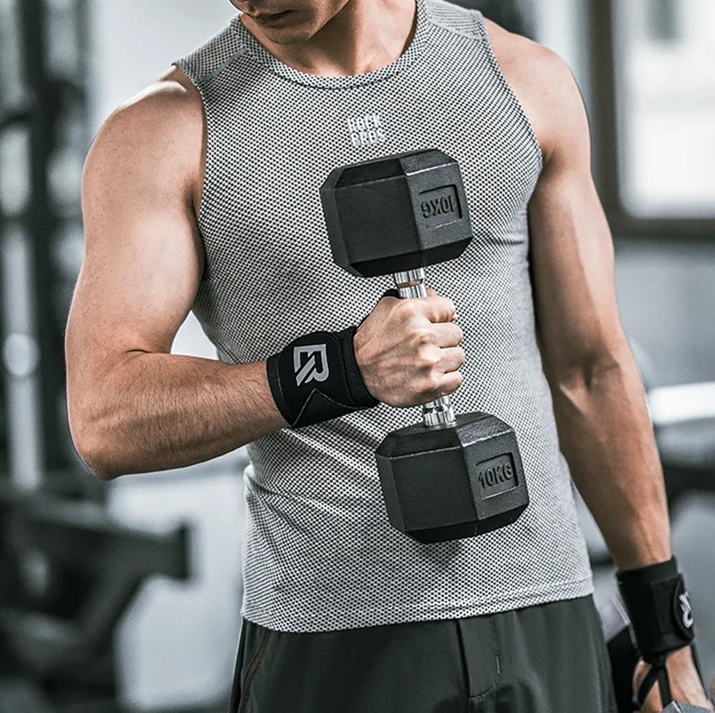Black Stabilizing Sports Wristband - 2 Pcs.