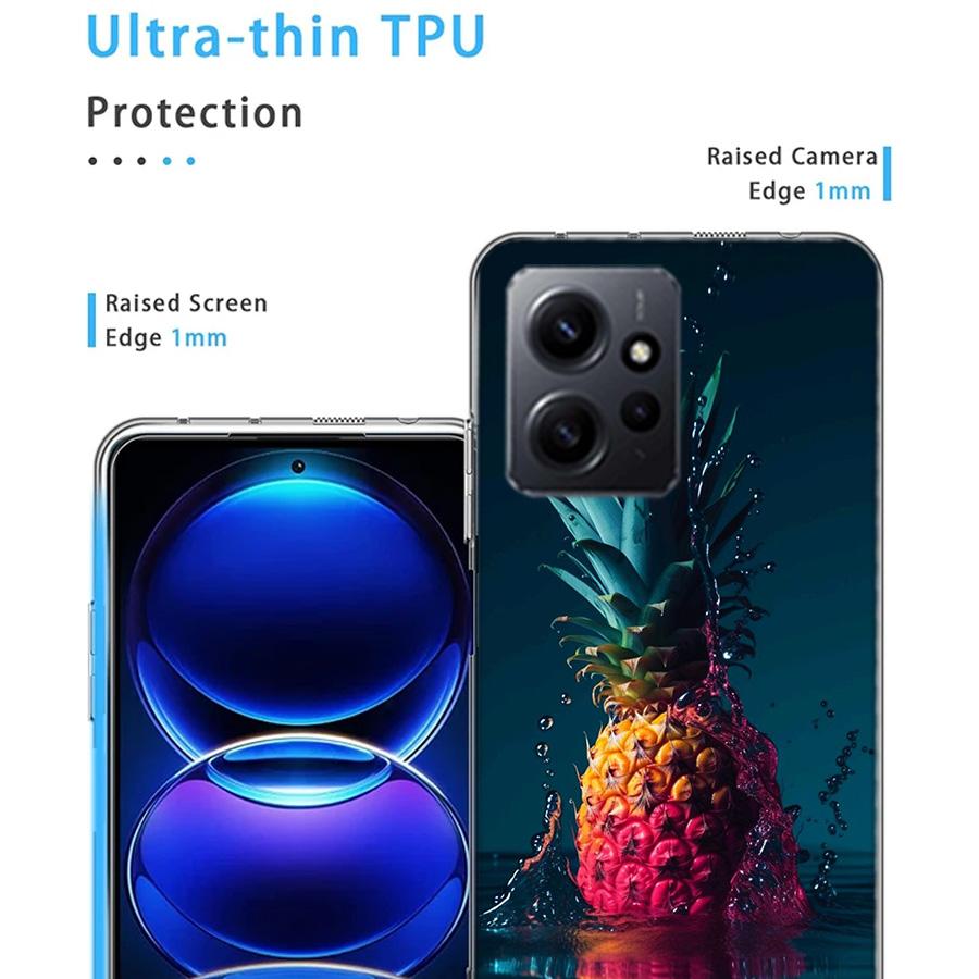 Harvest Pineapple Phone Case For Redmi Note 14 15 Pro 5G 13 12 Pro Plus 11 11T 11E 11S 10 Pro 10S 9 9S Cover Cell Clear TPU Capa