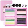 Color Single Cluster D Song False Eyelash Set 10-16Mmdiy Segmented Grafting Thick Eyelashes