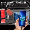 4-in-1 Solar LED Flashlight with Front and Rear Dual Lights,Emergency Power Supply,Digital Display,Heavy-duty Portable Light for Camping,Hiking