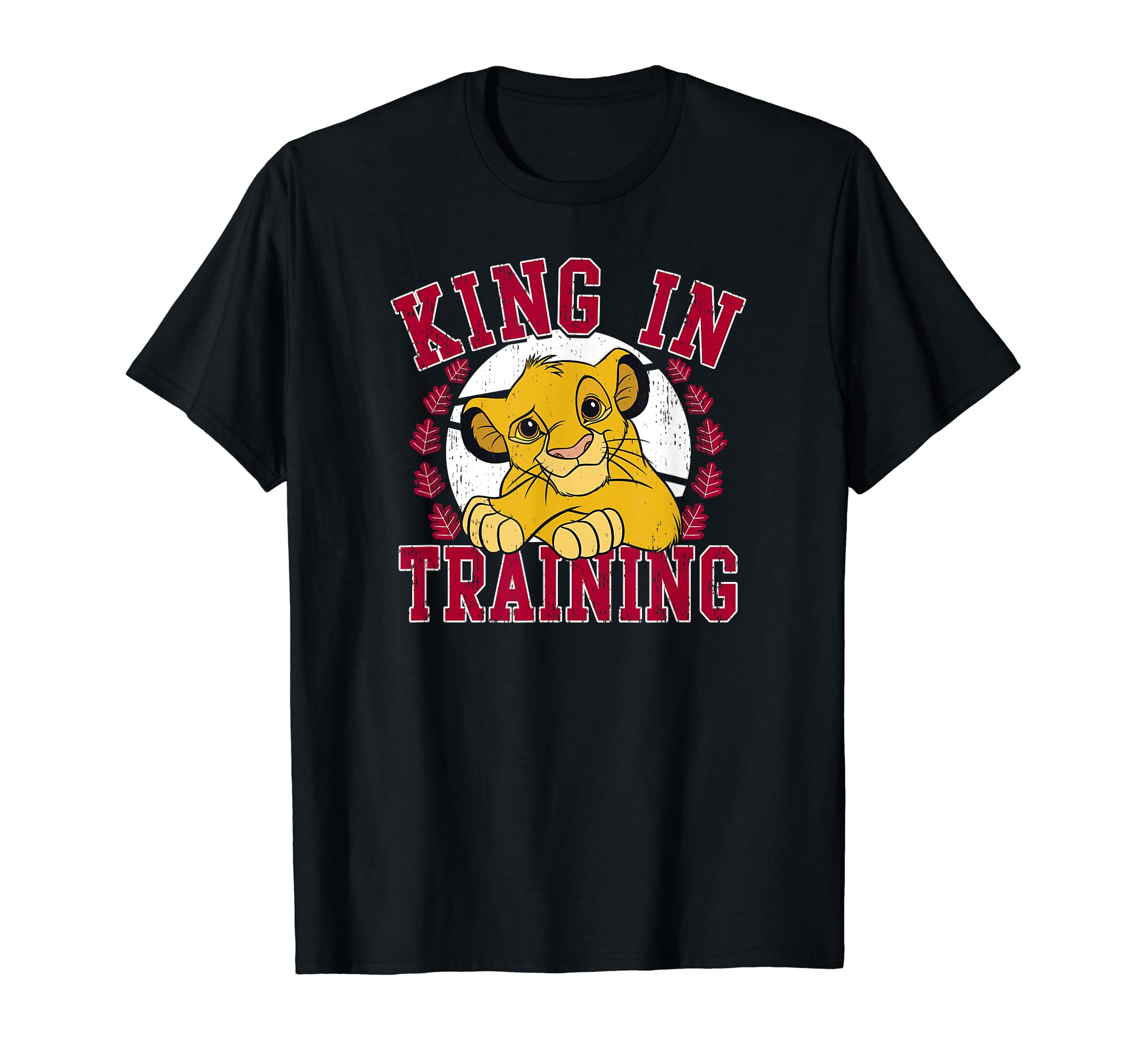 

Disney Lion King Simbaking Training Retro University T-Shirt чорний