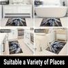 3D Spider Halloween Floor Mat Soft Anti Slip Entrance Rug Scary Bathroom Decorative Mat Spooky Home Decoration