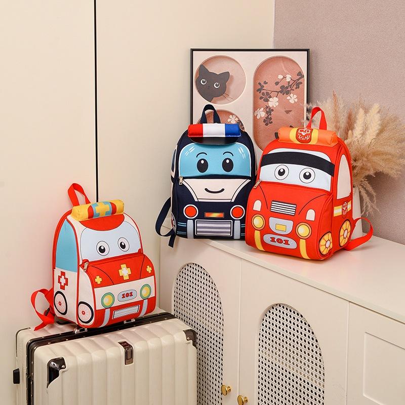 Schulrucksäcke für Mädchen Baby-Rucksäcke Kindergarten-Schultasche Cartoon-Auto Kleinkind Kinderrucksack für die 1. Klasse