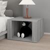 816558 vidaXL Bedside Table Sonoma Grey 57x55x36 Cm Engineered Wood