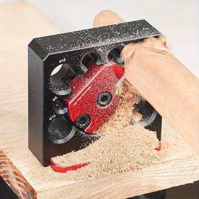 Adjustable Drill Milling Dowel Round Rod Auxiliary Tool with Carbide Blade, Electric Drill Milling Cylindrical Woodworking Tool