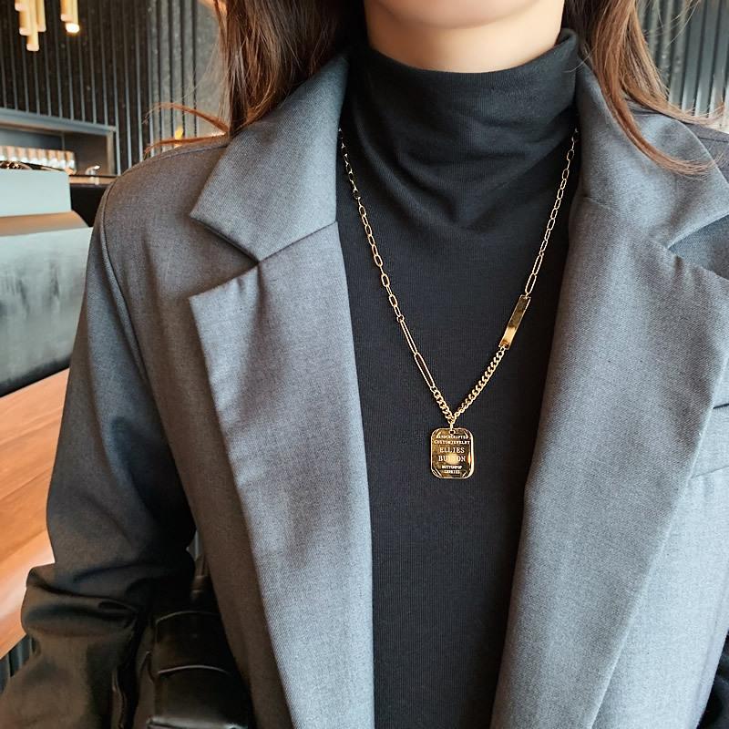 316L Stainless Steel Fashion Fine Jewelry Youth Hip Hop Street Style Charms Thick chain Choker Necklace Pendants For Women Men