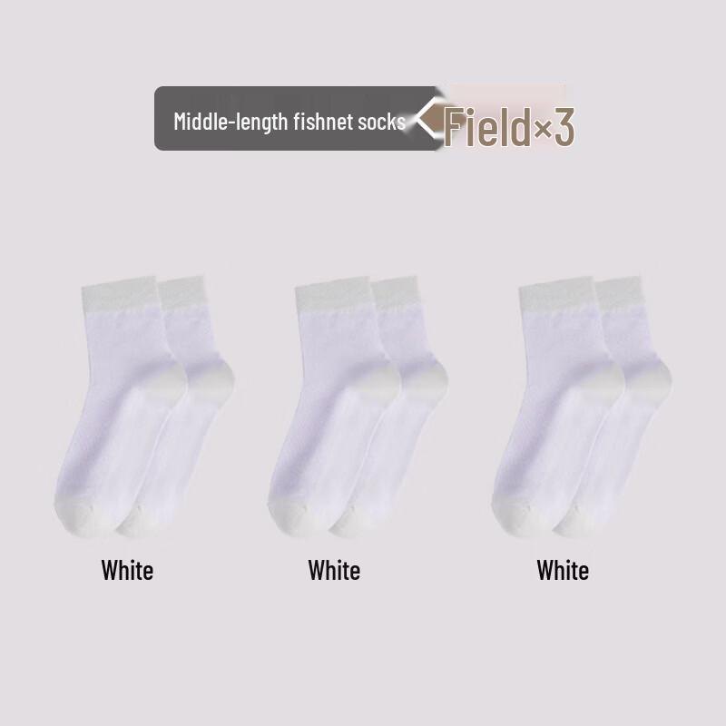 LangSha Women's Thin Cotton Mid-Calf Socks