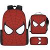 Spider-Man Schoolbag Three-piece Set Student Large-capacity Storage Backpack Outdoor Portable Backpack