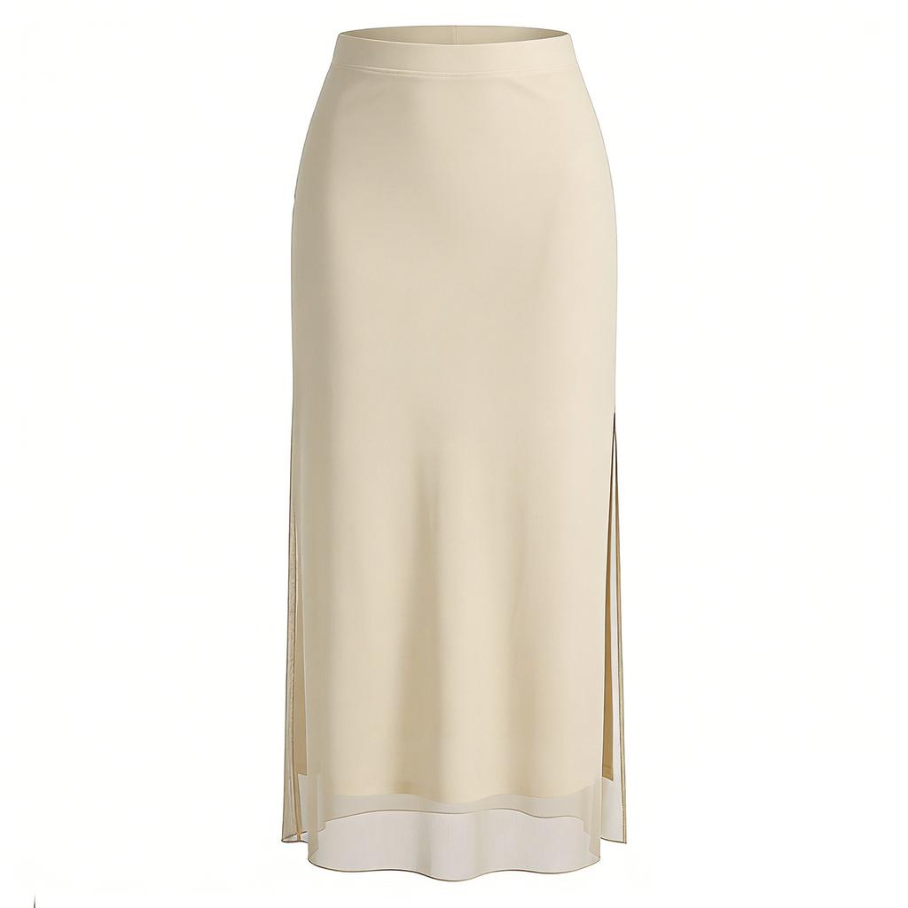 Jupes Longues Décontractées à Maille fendue taille haute sexy d'été pour femmes Tendance Y2K Midi Boho Florales Bodycon Tenues