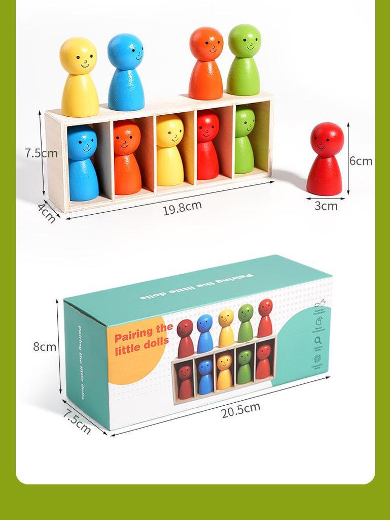 Montessori Early Education Toy for Color Recognition and Cognitive Training, Ages 3-6.