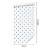 Hearts Wallpaper White and Azure 50x1000