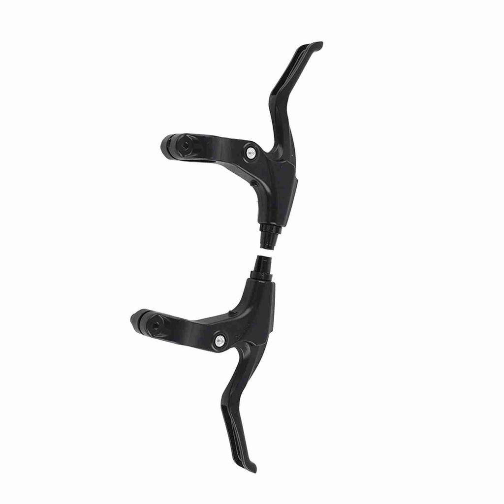 1 Pair Ultralight Aluminum Alloy Bicycle Brake Set Mountain Bike Braking Handles Parts(Black)