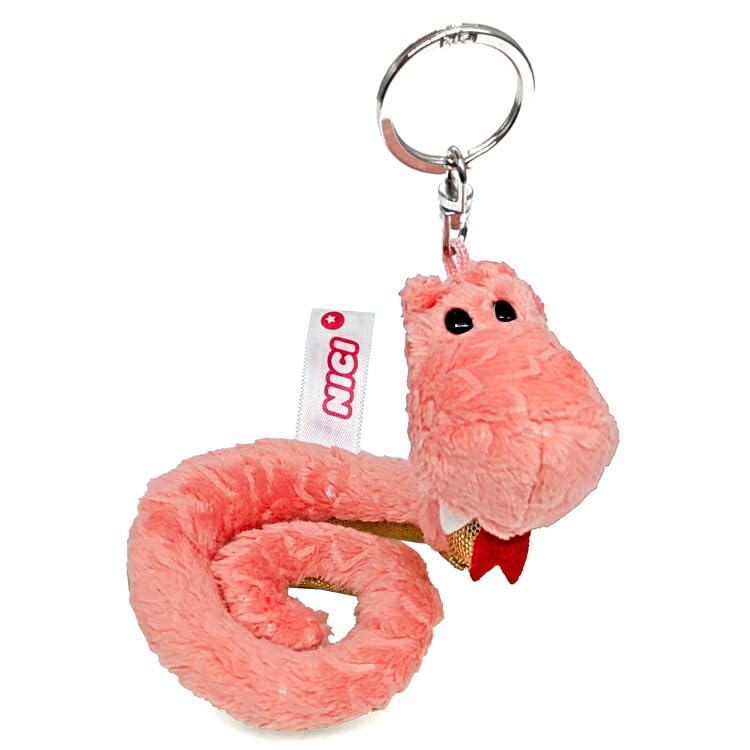 

[Niki] Keyring Snake 10cm Pink x Gold 2025 Kids