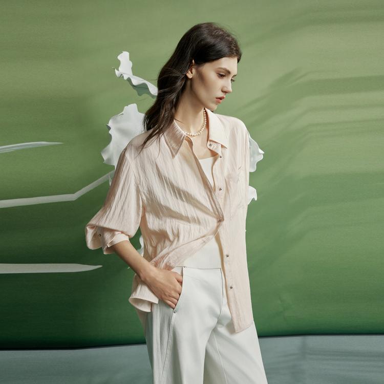 ELLE Fresh Elegant Versatile Long Sleeve Shirt Women tops L8ACL079
