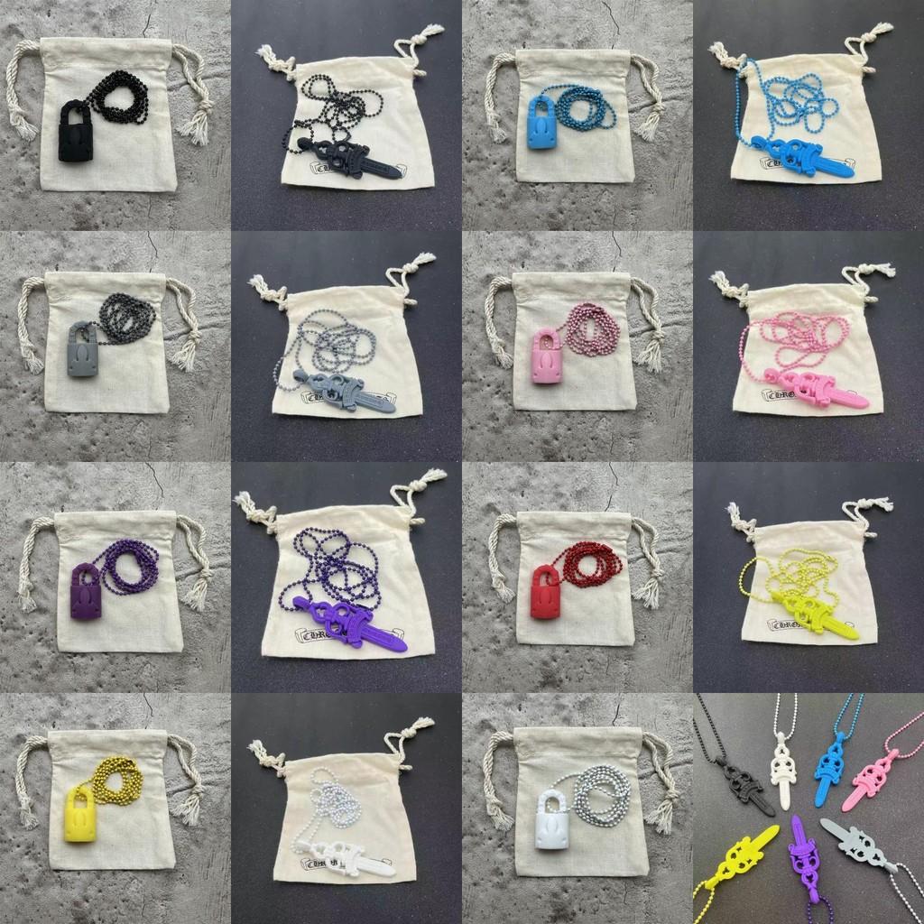 Cross Silicone Gothic Sword Colorful Necklace For Trendy Daily Wear Casual