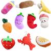Food Dog Simulation Sound Plush Toy Pet Accessories Teeth Grinding Play Gift