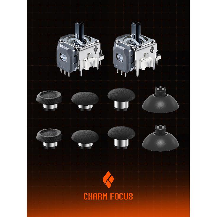 CHARM FOCUS TMR Controller Suitable for PS5/DS5 Elite Controller Anti Drift Electromagnetic 3D Simulation TMR Finger Stick Gami 5