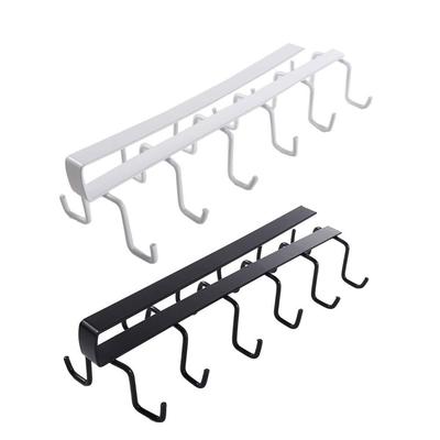 Crochet d'armoire domestique sans perçage Organisateur de cuisine Porte-crochets pour tasses Support pour tasses suspendues