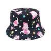 Spring and Summer Polyester Cartoon Print Bucket Hat Outdoor Travel Sun Cap For Boy and Girl 82