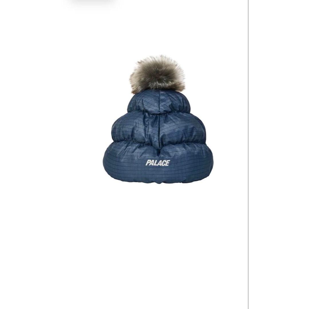 Used Palace Pertex Puffer Beanie Skyline Blue