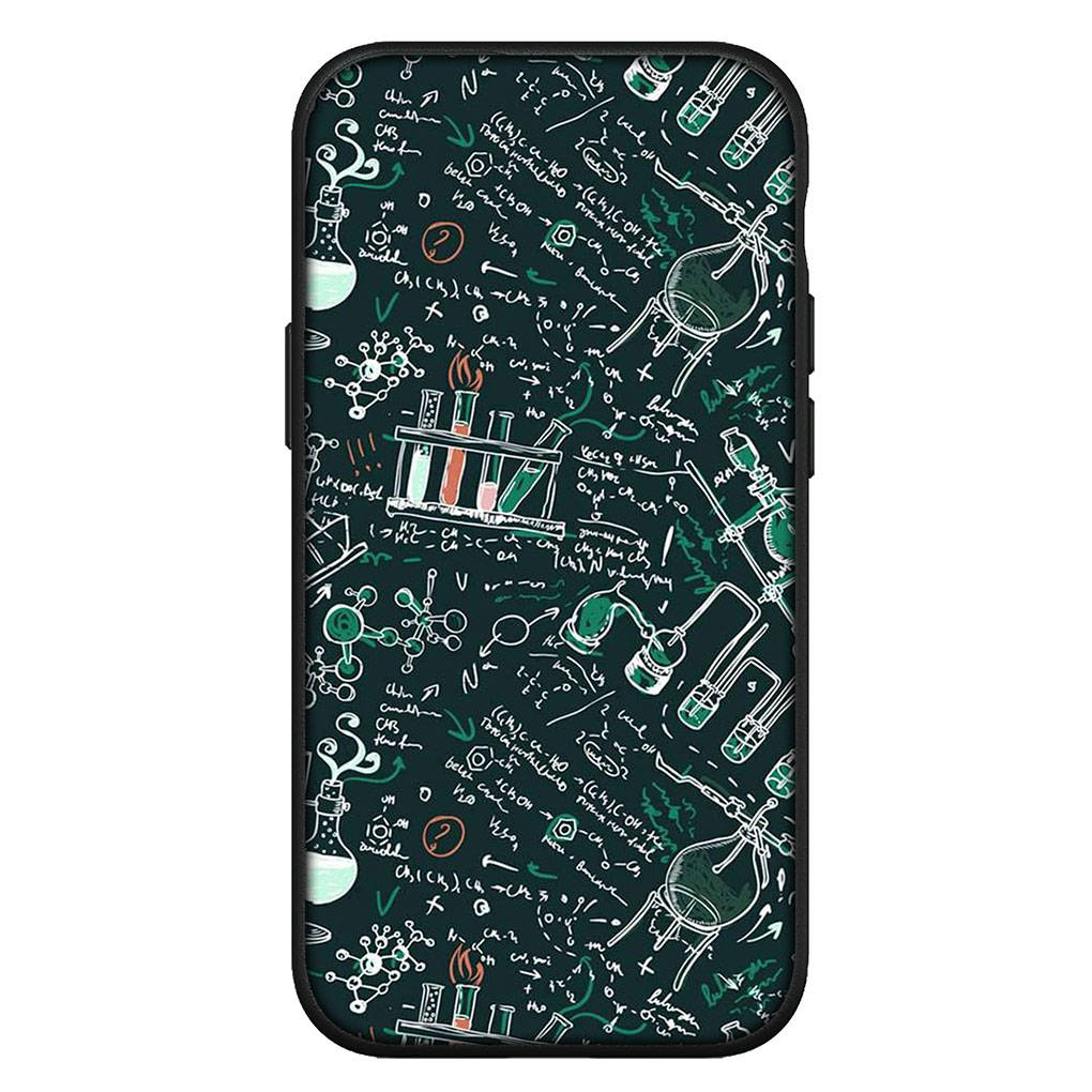 For iPhone 16 15 Xiaomi Redmi Note 14 13 12 11 Pro Max X 8 16e Samsung Galaxy S25 S24 S23 Moto OPPO Huawei Maths Chemical Equation Formula Phone Case