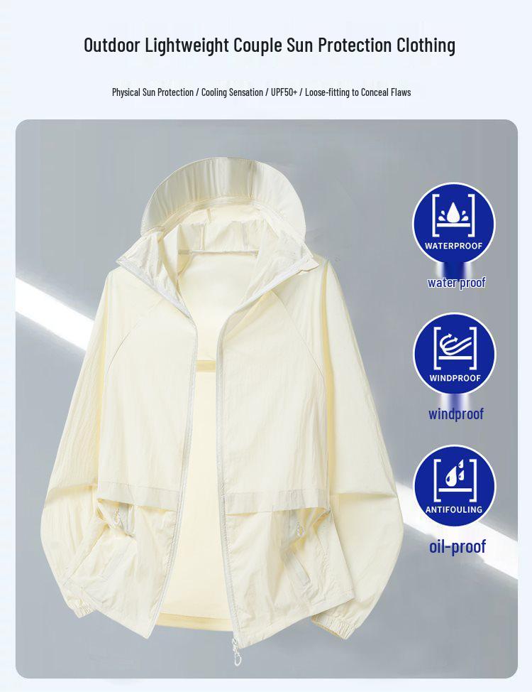 Unisex Summer Ice-Cool Sun Protection Jacket - Ultra-Thin, Breathable, Trendy Design