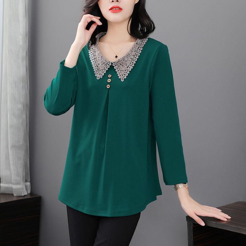 WTEMPO Women Autumn Casual Long Sleeve O Neck Loose Blouse Vintage Harajuku Solid Shirt Oversized Tops