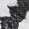 50Yard Black Car Bone Lace Lace With Beads, Round Mesh Beads, Exquisite Flower Clothing Accessories