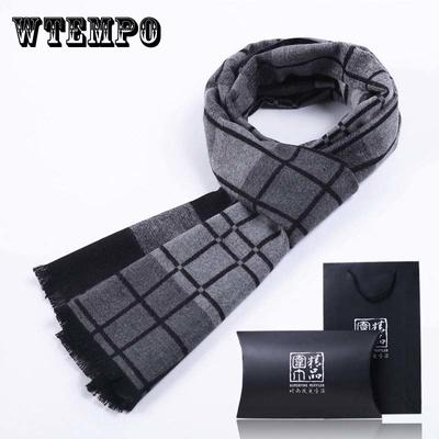 Autumn and Winter Men's Scarves Young Middle-aged Men Thick Warm Scarf