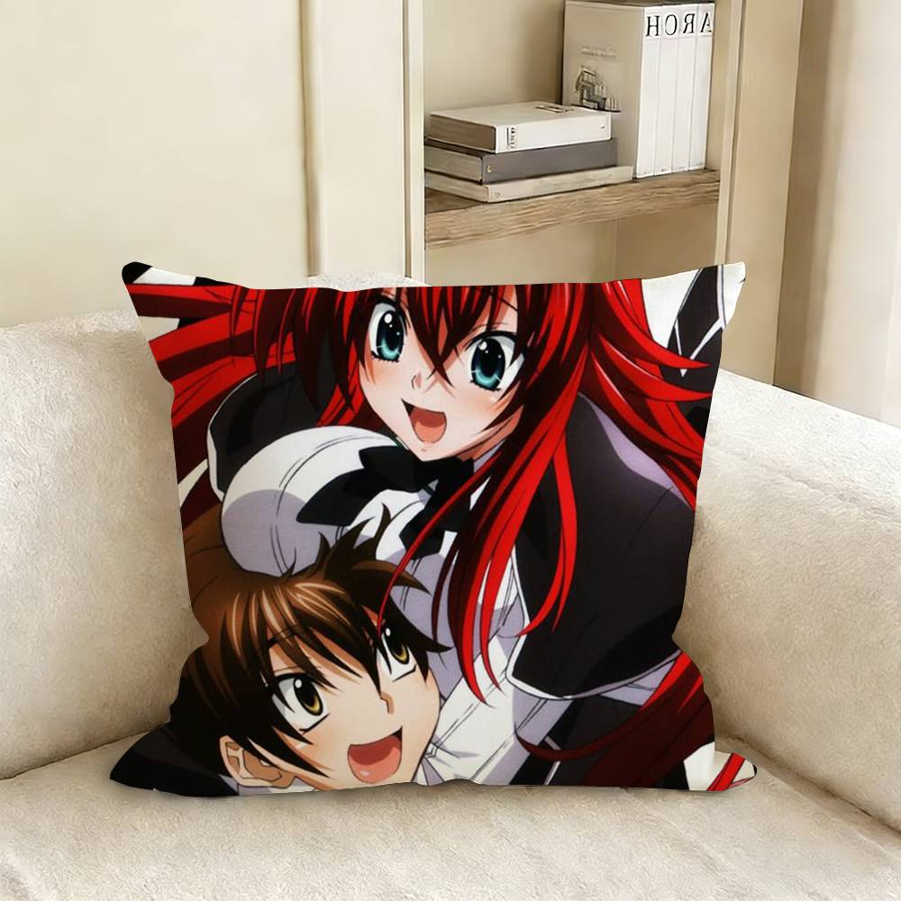 High School Dxd Rias Gremory Pillow Cover Sofa Cushion Cover Home Room Decoration Children Gift