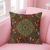 Free and unrestrained Bohemian style Cushion Cover Pillow Case Soft Skin Friendly Fabric  Concealed Zipper