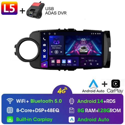 Android 13 Car Radio Multimedia Player For Toyota Yaris 2012 - 2017 RHD/LHD Android Auto Navigation GPS Autoradio Carplay WIFI