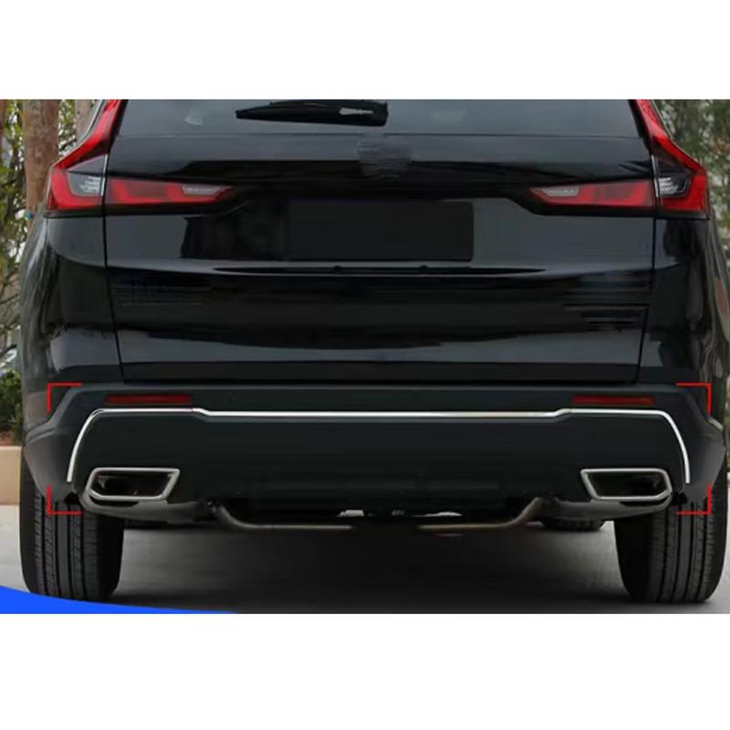 Stainless Steel Car Rear Bumper Cover Trim Strip Decoration Frame For Honda CRV CR-V  2024 Auto Exterior Accessories