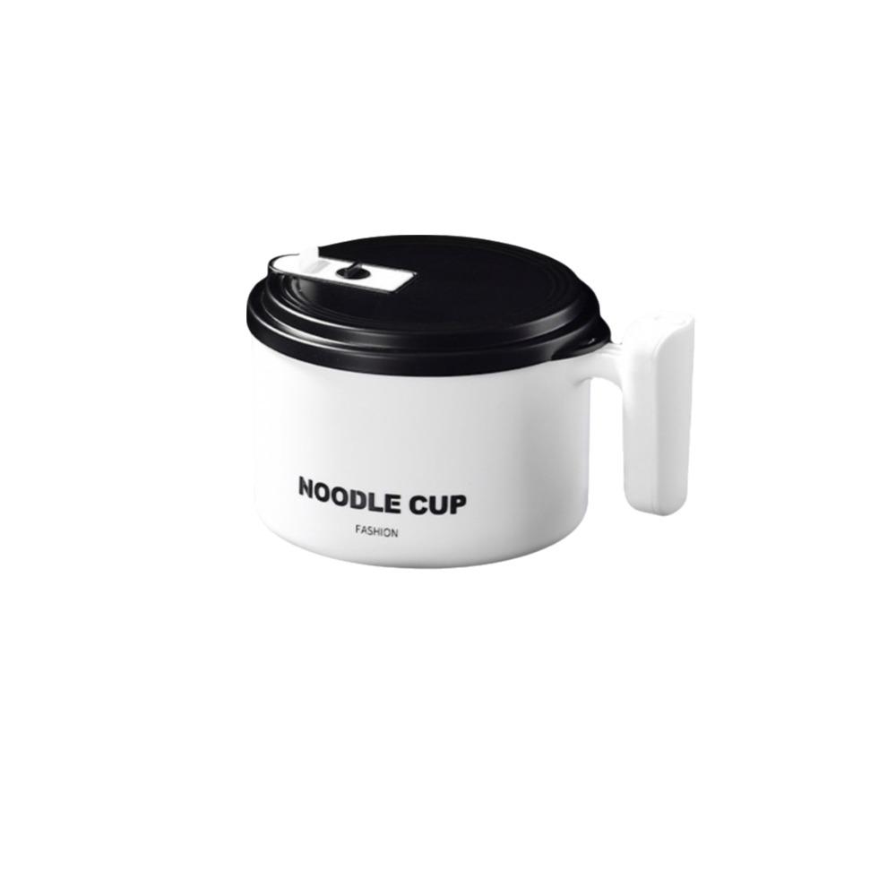 Stainless Steel Noodles Cup Heat Resistant Rice Soup Bowl Portable Fruit Salad Bowl  Household