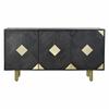 DKD Home Decor-Sideboard DKD Home Decor 145 X 42 X 77 Cm Black Golden Mango Wood