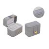 2Pcs Mini Portable Small Jewelry Storage Bag Travel Simple Leather Ring Necklace Earrings Storage Box Organizer Display Gift Box