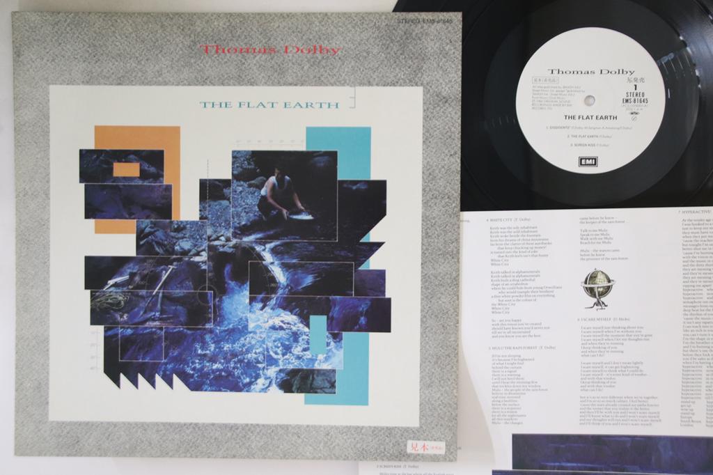 LP Record THOMAS DOLDY - Flat Earth EMS81645PROMO EMI 1984 Japan Rock Used