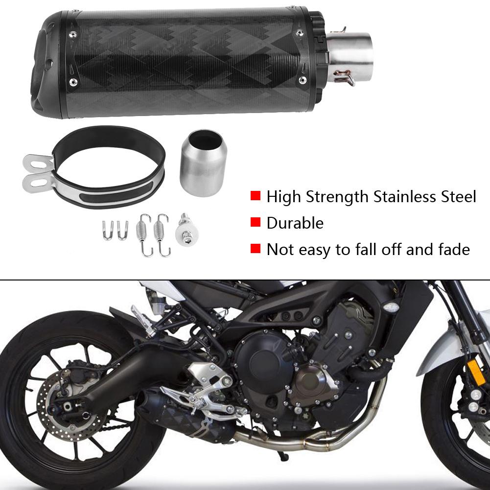Motorcycle Carbon Fiber Exhaust Muffler Tailpipe for USA Two Brothers HONDA YAMAHA SUZUKI(#1)