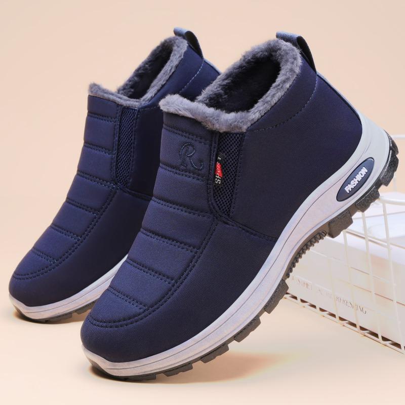 Cotton shoes men's winter men's boots large size couple cotton boots piled thickened short boots thick-soled snow boots