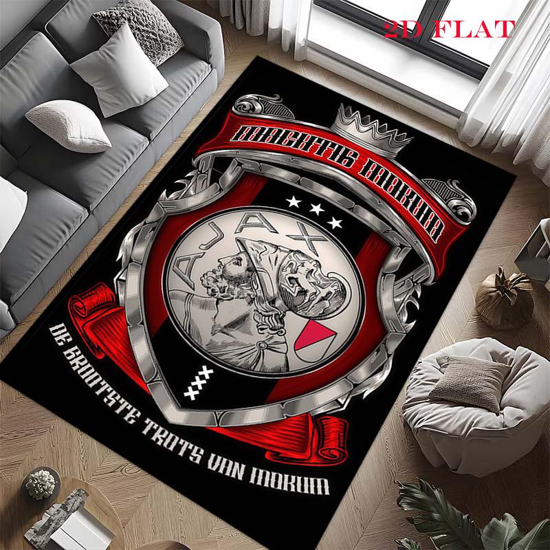 Ajax Logo Carpet Rug for Living Room Bedroom Home Sofa Decoration,Kids Play Nonslip Floor Mat