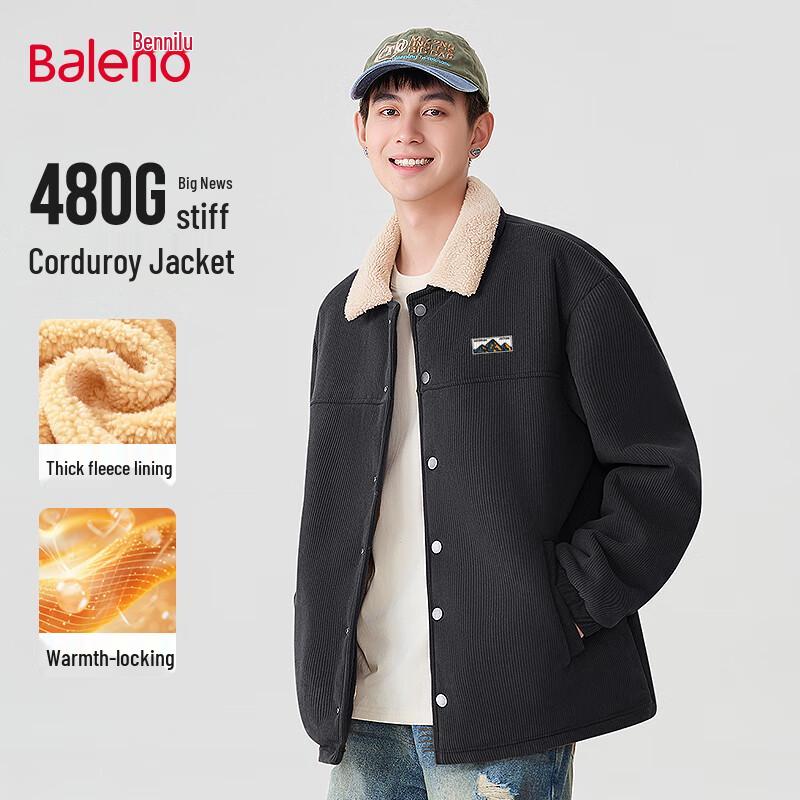 

Baleno Men s Heavyweight Corduroy Fleece Lined Jacket 3XL