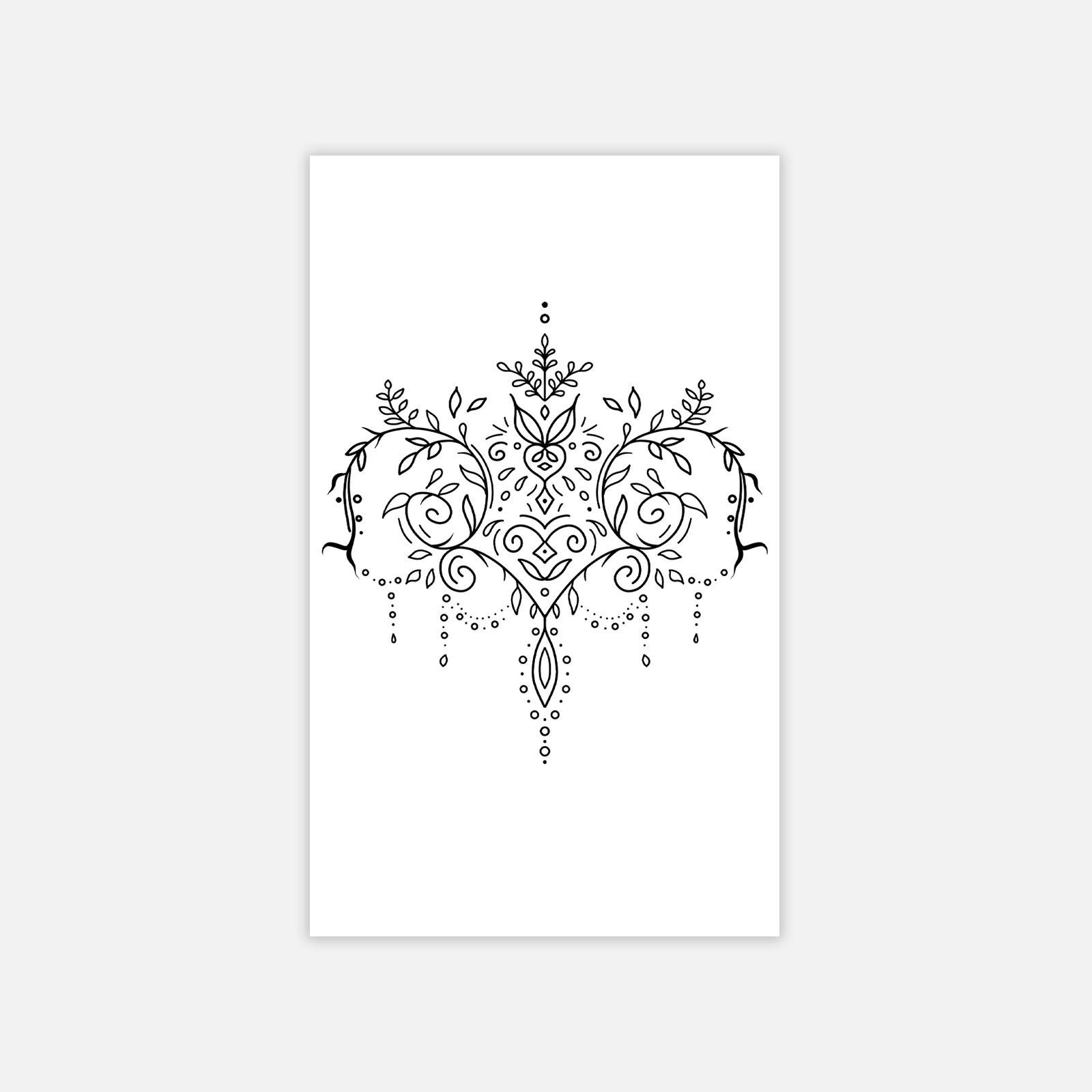 Dopamine color butterfly plain flower, high sense personality sweet cool babes style tattoo sticker 6*10