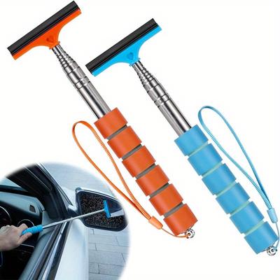 1 Pc Retractable Wiper Car Rear-view Mirror Wiper Multifunctional Retractable Home Brush Glass Cleaner Wiper