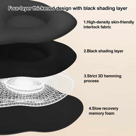 3D Contoured Sleep Mask Breathable Eye Cover with Zero Pressure Design Ultimate Light-blocking Deep Sleep Eye Mask for Daytime Naps And Travel