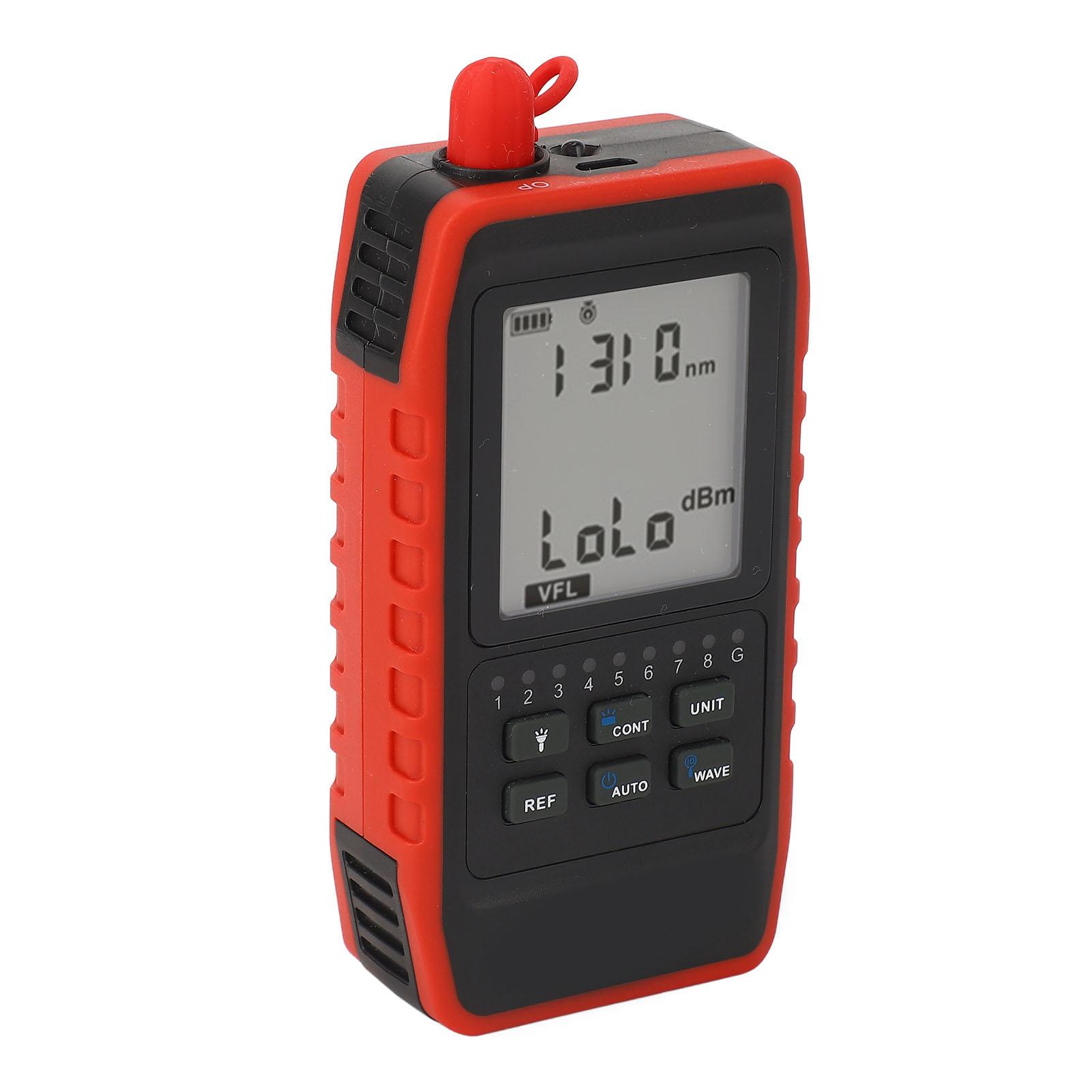 Optical Power Meter Network Line Finder Wire Tracer Integrated Fiber Optic Cable Tester with LED NF‑908 abs