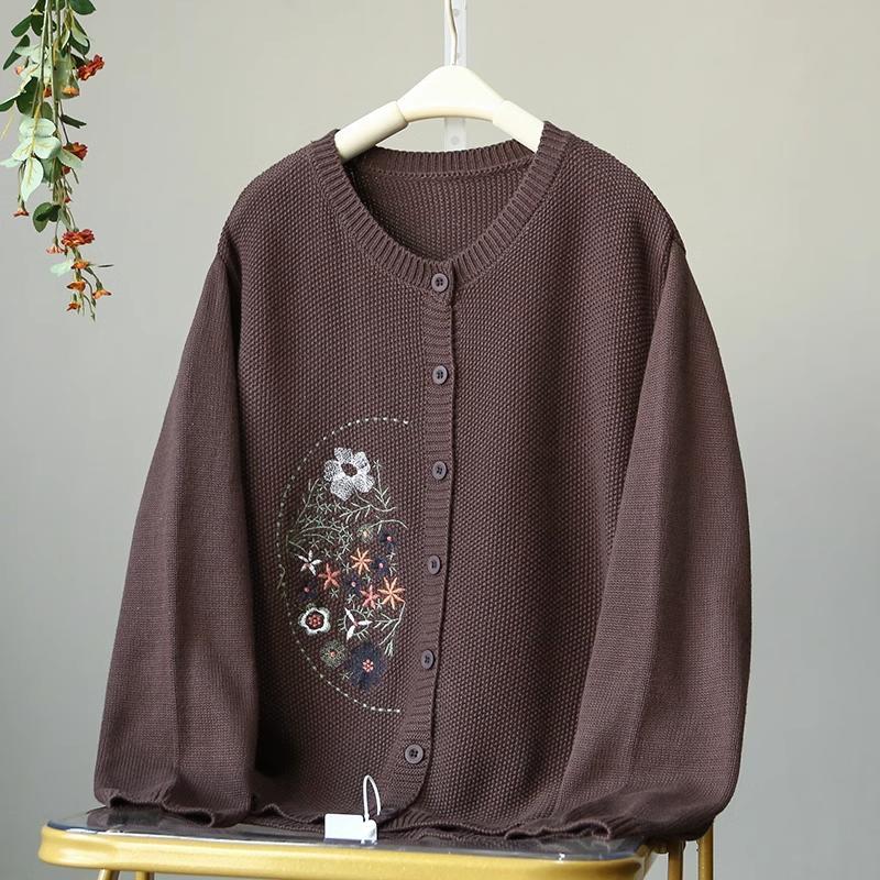 Cardigan Svetrový kabát pro ženy Oversize Bavlna Plyš Podzim Zima Zahuštěná mikina Běžné Pletené sako