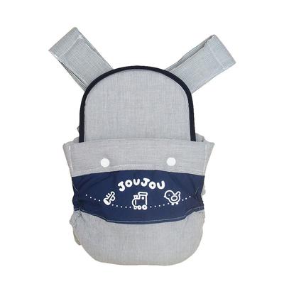 Tradiční nosítko pro miminko vyrobené v Simple dungaree s pruhy a Japonsko. námořnická modř.