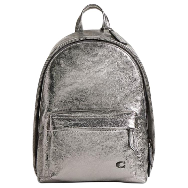 

Coach 22 Brand Logo Zipper Closure Leather Backpack Small Men backpack Charcoal CW415-ANT Basic Set (Bag+Dust Bag)
